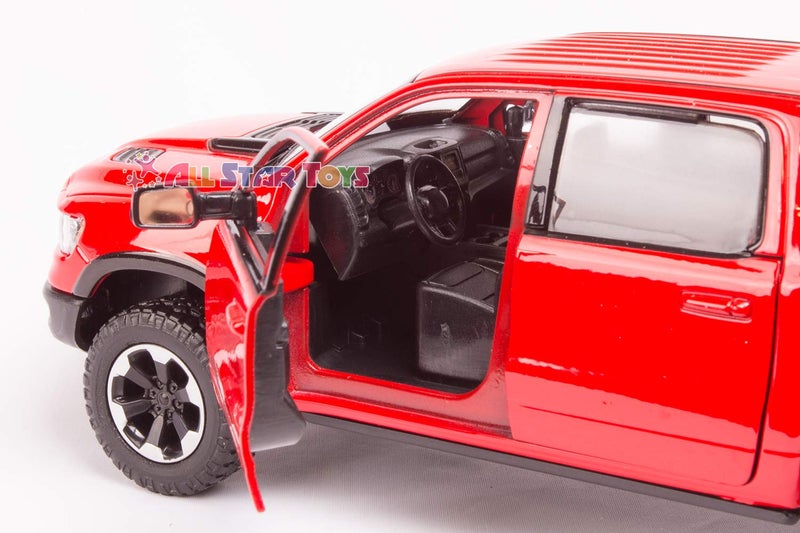 MOTORMAX 2019 RAM 1500 Rebel Crew Cab Pickup Truck Red 1/24 Diecast Model Car - Image 5